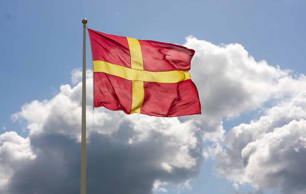 bild på skånes flagga